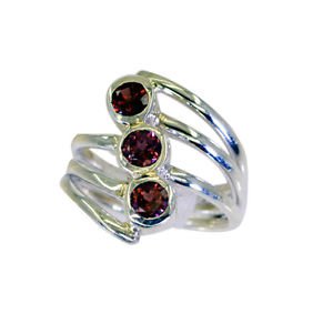 prettyish Garnet Silver Red Ring wholesales L-1in US 5,6,7,8