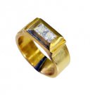 scenicbonny White CZ Copper White Ring jewellery L-1in US 5,6,7,8