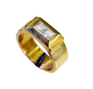 scenicbonny White CZ Copper White Ring jewellery L-1in US 5,6,7,8