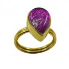 magnetic Dichroic Glass Copper Multi Ring jewelry L-1in US 5,6,7,8