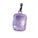 elegant Rose Quartz Silver Pink Pendant supply L-1in US