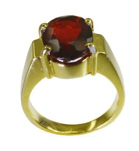 perfect Ruby CZ  Gold Plated Red Ring wholesales L-1in US 5,6,7,8