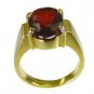 perfect Ruby CZ  Gold Plated Red Ring wholesales L-1in US 5,6,7,8