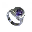 divine Amethyst Silver Purple Ring jaipur L-1in US 5,6,7,8
