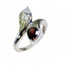 chocolate-box Multi Gemstone Silver Multi Ring wholesales L-1in US 5,6,7,8