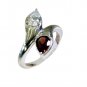 chocolate-box Multi Gemstone Silver Multi Ring wholesales L-1in US 5,6,7,8