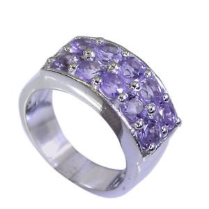 excellent Amethyst Silver Purple Ring exporter L-1in US 5,6,7,8