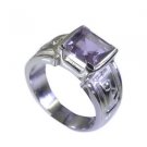grand Amethyst Silver Purple Ring wholesale L-1in US 5,6,7,8