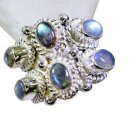 beauty Labradorite Silver Gray Ring exporter L-1in US 5,6,7,8