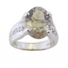 delicate Multi CZ 925 Sterling Silver Multi Ring supplies L-1in US 5,6,7,8