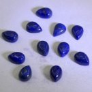 Blue Pear Cabochon Lapis Lazuli stone set 7X10mm 1 pc US