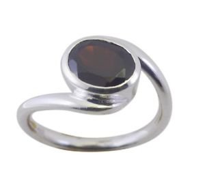 better Garnet 925 Sterling Silver Red Ring jewelry L-1in US 5,6,7,8