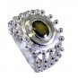 cute Tourmaline Silver Multi Ring wholesale L-1in US 5,6,7,8