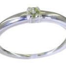 desirable Peridot 925 sterling silver Green Ring indian L-1.2in US 5,6,7,8