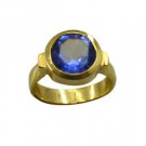aesthetic Blue Saphire CZ Copper Blue Ring jaipur L-1in US 5,6,7,8