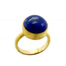 fetching Lapis Lazuli Gold Plated Blue Ring jewelry L-1in US 5,6,7,8