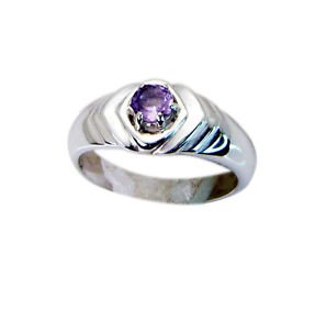 graceful Amethyst Silver Purple Ring wholesales L-1in US 5,6,7,8
