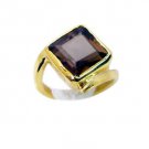 studly Smoky Quartz Copper Brown Ring supply L-1in US 5,6,7,8