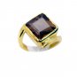 studly Smoky Quartz Copper Brown Ring supply L-1in US 5,6,7,8