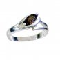 well-favored Smoky Quartz Silver Brown Ring jaipur L-1in US 5,6,7,8