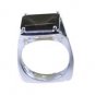 glorious Smoky Quartz 925 Sterling Brown Ring supplies L-1in US 5,6,7,8