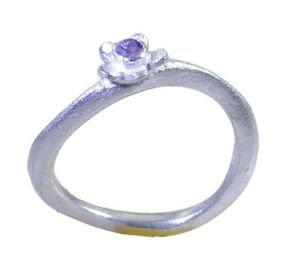 nice Amethyst 925 Sterling Silver Purple Ring india  L-1in US 5,6,7,8