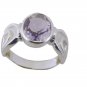 chocolate-box Amethyst 925 Sterling Silver Purple Ring indian L-1in US 5,6,7,8