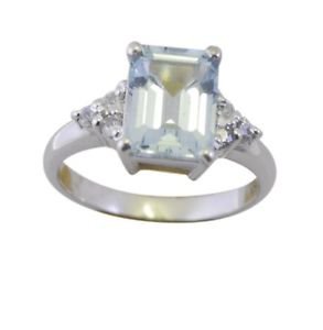 tempting Blue Topaz 925 Sterling Silver Blue Ring wholesale L-1in US 5,6,7,8