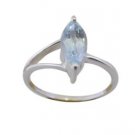 taking Blue Topaz 925 Sterling Silver Blue Ring suppiler L-1in US 5,6,7,8