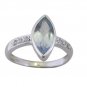 Junoesque Blue Topaz 925 Sterling Silver Blue Ring wholesale L-1in US 5,6,7,8
