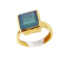 admirable Green onyx Copper Green Ring supplies L-1in US 5,6,7,8