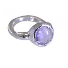 fair Amethyst Silver Purple Ring supplies L-1in US 5,6,7,8