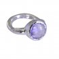 fair Amethyst Silver Purple Ring supplies L-1in US 5,6,7,8