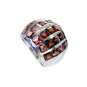 studly Garnet Silver Red Ring jewelry L-1in US 5,6,7,8