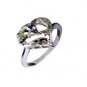 studly Garnet Silver Red Ring jewelry L-1in US 5,6,7,8