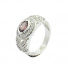 aesthetic Garnet 925 Sterling Silver Red Ring wholesale L-1.5 US