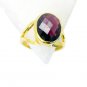glamorous Garnet Copper Red Ring gemstones L-1in US 5,6,7,8