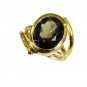 toothsome Smoky Quartz Copper Brown Ring suppiler L-1in US 5,6,7,8