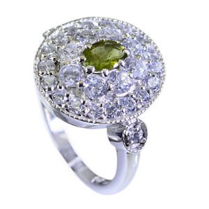angelic Tourmaline Silver Multi Ring suppiler L-1in US 5,6,7,8