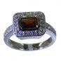 radiant Garnet 925 sterling silver Red Ring exporter L-1.2in US 5,6,7,8