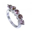 drop-dead Tourmaline Silver Multi Ring india  L-1in US 5,6,7,8