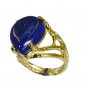 foxy Lapis Lazuli Copper Blue Ring exporter L-1in US 5,6,7,8