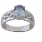 statuesque Blue Topaz 925 Sterling Silver Blue Ring wholesales L-1in US 5,6,7,8