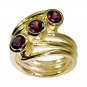 knockout Garnet Copper Red Ring india  L-1in US 5,6,7,8