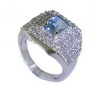 wonderful. Blue Topaz Silver Blue Ring wholesale L-1in US 5,6,7,8
