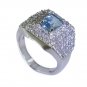 wonderful. Blue Topaz Silver Blue Ring wholesale L-1in US 5,6,7,8