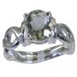 teasing Green Amethyst 925 sterling silver Green Ring jaipur L-1.2in US 5,6,7,8