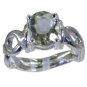 teasing Green Amethyst 925 sterling silver Green Ring jaipur L-1.2in US 5,6,7,8