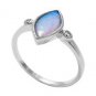 good-looking Smoky Quartz Silver Brown Ring exporter L-1in US 5,6,7,8