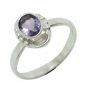 good-looking Smoky Quartz Silver Brown Ring exporter L-1in US 5,6,7,8